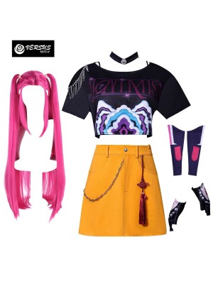Simil Korean Pop Coreano Performance Hunter Vestito Completo Mira DEMON022